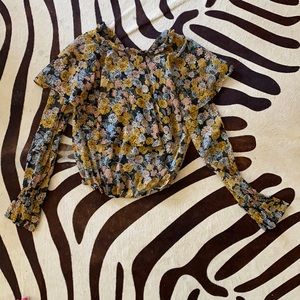 Zara flower blouse